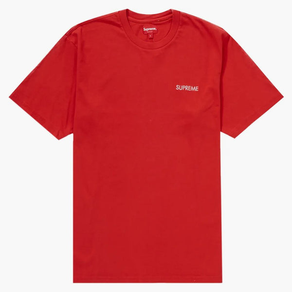 Supreme Washed Capital S/s Top Red