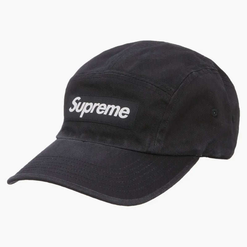 Supreme Washed Chino Till Camp Cap (FW22) Black