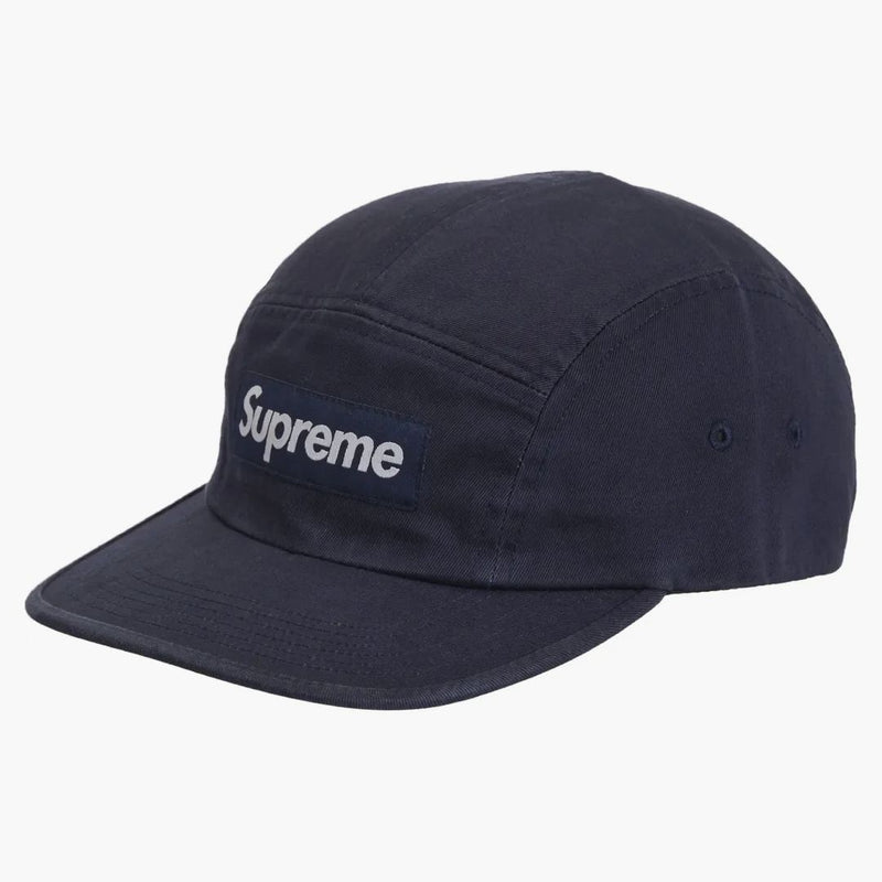 Supreme Washed Chino Twill Camp Cap (fw24) Navy