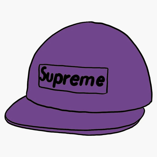 Supreme Washed Chino Till Camp Cap (SS20) Purple