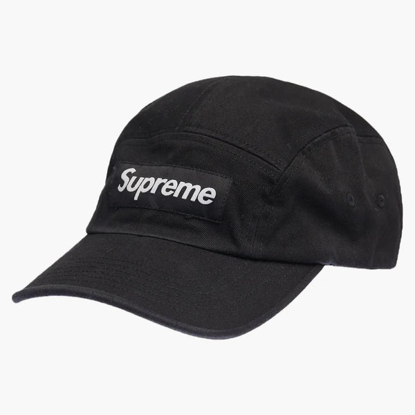 Supreme Washed Chino Twill Camp Cap Cap (ss22) Black