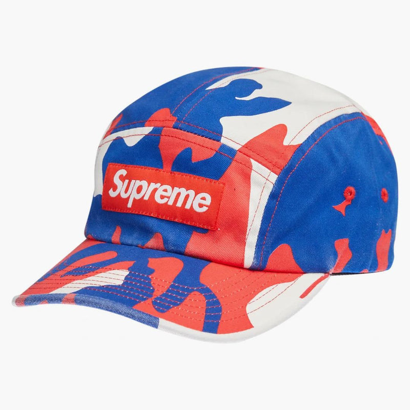 Supreme Washed Chino Twill Camp Cap Cap (ss22) Red Camo