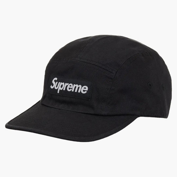 Supreme Washed Chino Twill Camp Ii Cap (ss24) Black