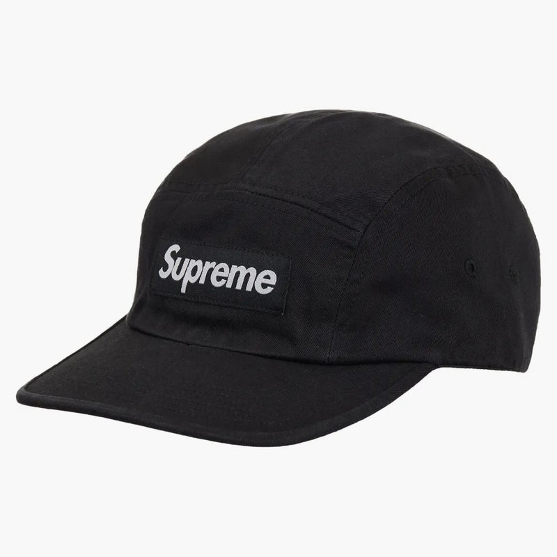 Supreme Washed Chino Twill Camp Ii Cap (ss24) Black