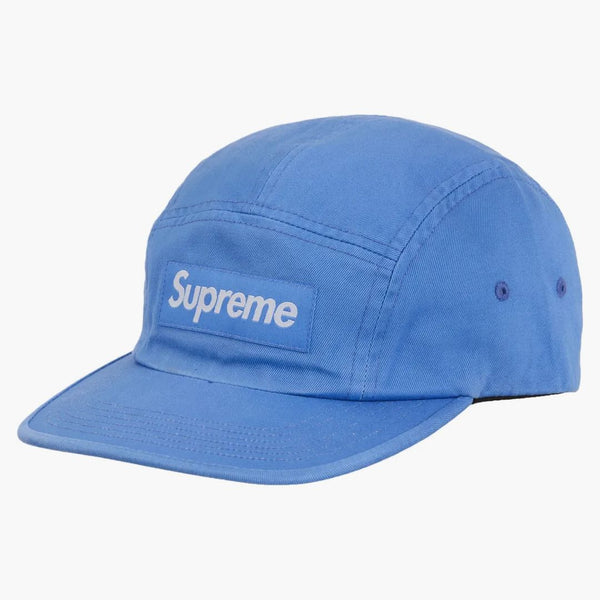 Cap del campo per pilastro chino lavato supremo ss24 blu