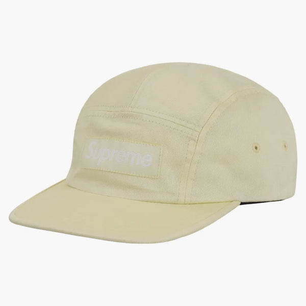 Supreme Washed Chino till Camp Cap SS24 ljusgult