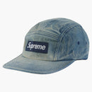 Supreme Washed Chino Pill Camp Cap (SS24) Dirty Indigo