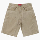 Supreme Washed Corduroy Double Knee Painter Short Tan