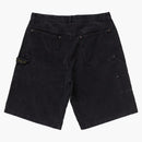 Supreme Washed Corduroy Double Knee Painter Krátká černá