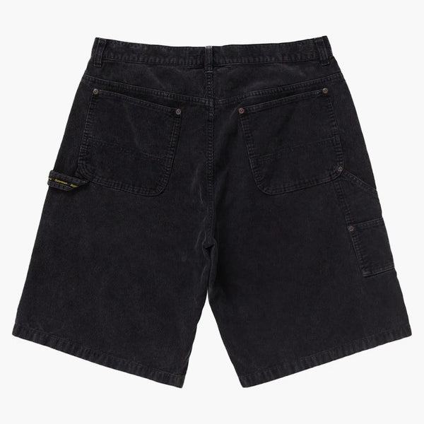 Supreme Washed Corduroy Double Knee Painter Krátká černá