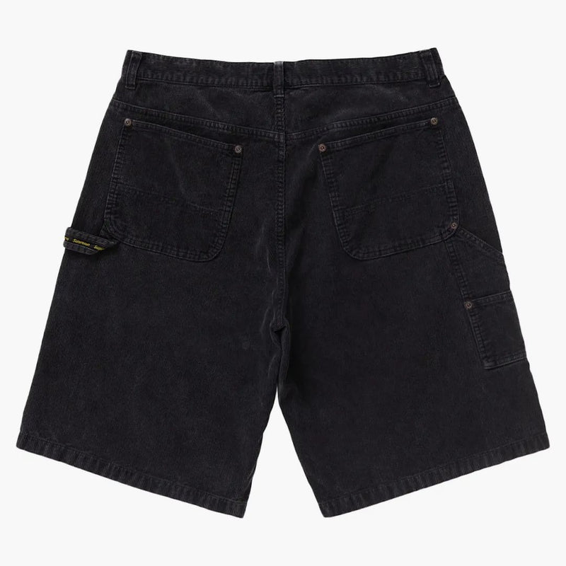 Supreme Washed Corduroy Double Knee Painter Krátká černá