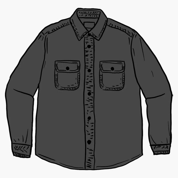 Supreme Washed Corduroy Shirt Black