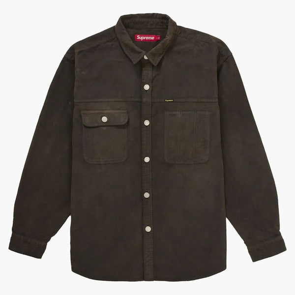 Supreme Washed Corduroy Shirt Brown