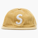 Supreme Washed denim s logotipo 6 panel amarillo