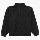 Supreme Washed Half Zip Pullover Black