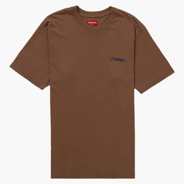 Nejvyšší umyté handstyle S/S Top Brown