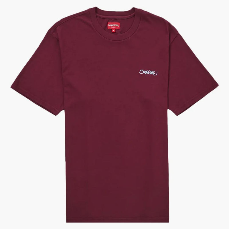 Supreme Washed Handstyle S/s Top Plum