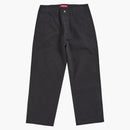 Supreme Washed Herringbone Chino Pant Black
