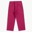 Nejvyšší umyté rybí kosti chino kalhoty zaprášené růžové