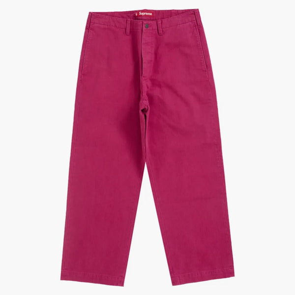 Supreme Washed Herringbone Chino Pant Dusty Pink