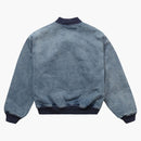Supreme Washed Knockout Denim Varsity Jacket Washed Blue
