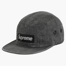 Supreme Washed Linen Camp Cap Negro