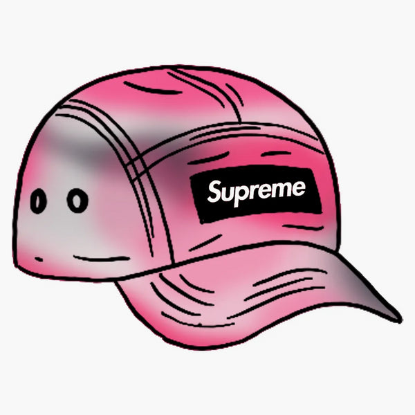 Nejvyšší umyté satén camo camp cap růžový camo