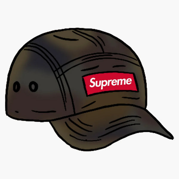 Supreme Washed Satin Camo Camp Cap Woodland Camo