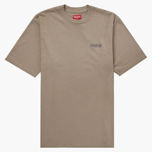 Supreme Washed Script S/S TOP TAN