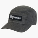 Supreme Washed Seersucker Camp Cap Black