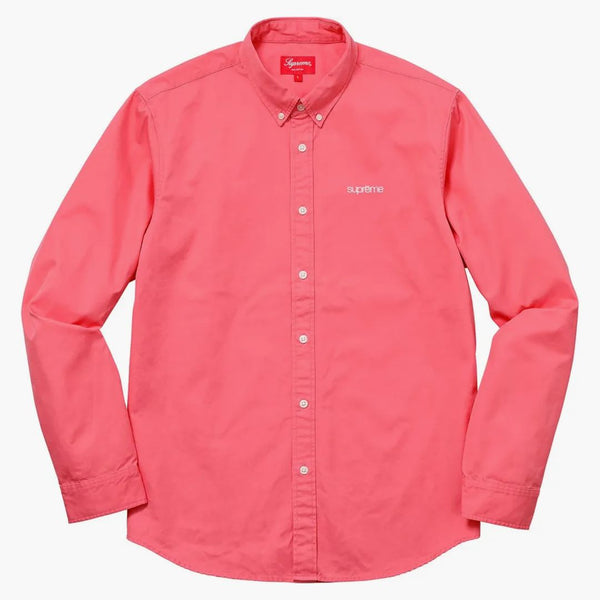 Supreme lavado hasta camisa coral