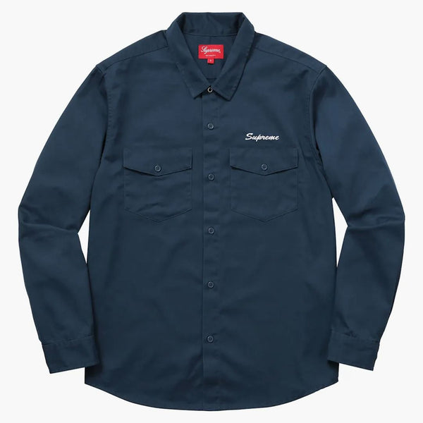 Supreme Waste Work Shirt Light Navy