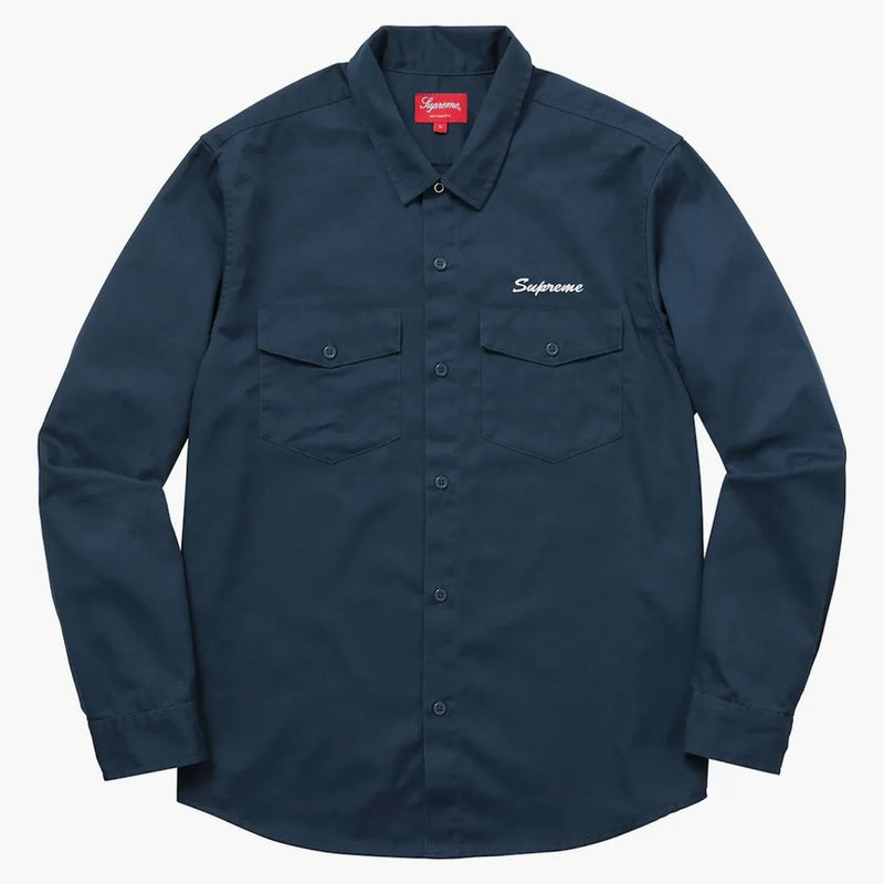 Supreme Waste Work Shirt Light Navy