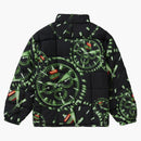 Supreme watches reversible puffy jacket black