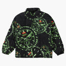 Supreme watches reversible puffy jacket black
