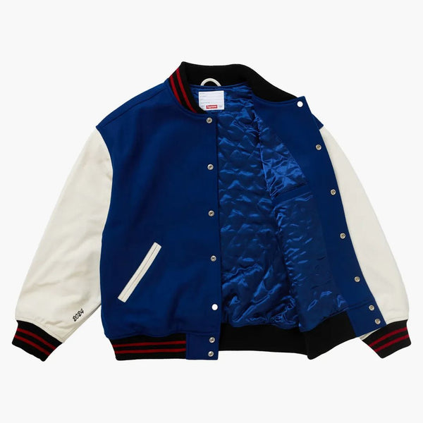 Giacca varsity suprema wave blu