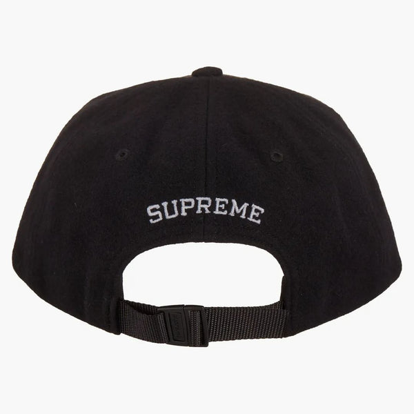 Supreme vaxad ull 6-panel svart