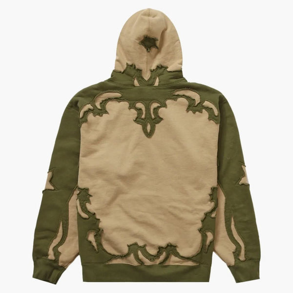 Supreme Western cut out hooded sweatshirt Dark Tan