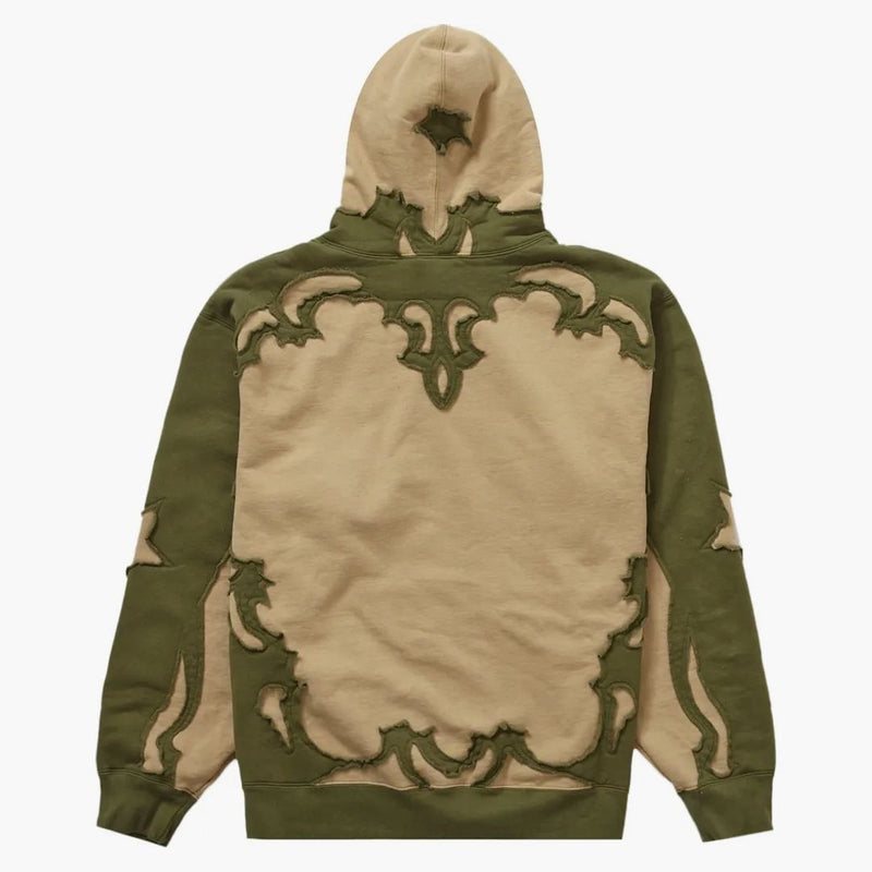 Supreme Western cut out hooded sweatshirt Dark Tan