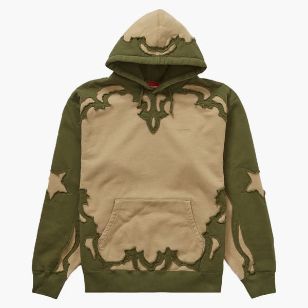 Supreme Western cut out hooded sweatshirt Dark Tan