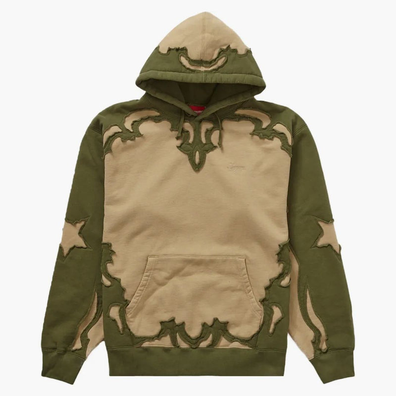 Supreme Western cut out hooded sweatshirt Dark Tan