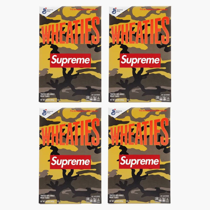 Supreme Wheaties Cereal Box Orange Camo 4x Lot (Not Fit for Human Consumption)