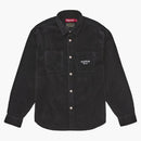 Supreme Wide Wale Corduroy Snap Shirt Black