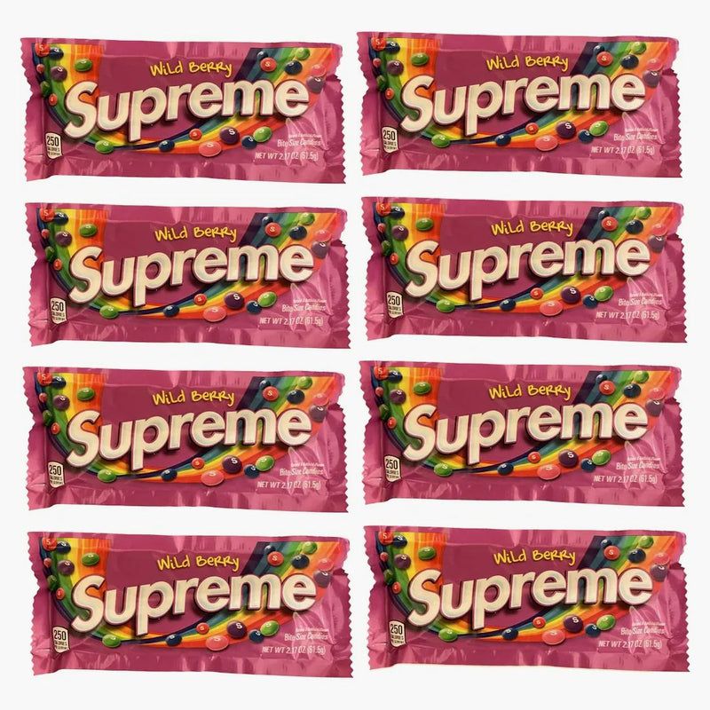 Supreme Wild Berry Skittles 8x Lot (nehodná pro lidskou spotřebu) fialová