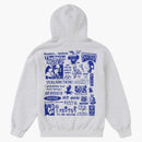 Supreme Wild Embroidered Hooded Sweatshirt Ash Grey