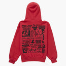 Supreme Wild Embroidered Hooded Sweatshirt Burnt Red