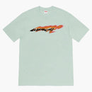 Supremo té de viento pálido aqua/naranja