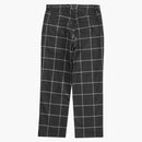 Supreme Windowpane Wool Trouser Black Window