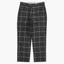 Supreme Windowpane Wool Trouser Black Window