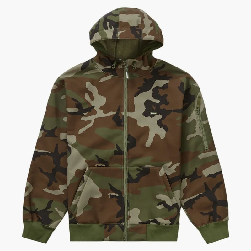 Supremo Windstopper Zip Up Felpa con cappuccio (FW23) Woodland Camo